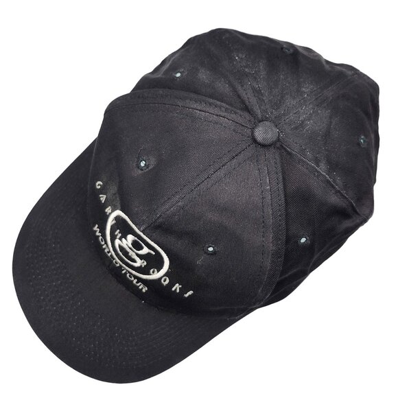 Garth Brooks World Tour Embroidered Black Strapback Cap Hat Country Music - Picture 9 of 13